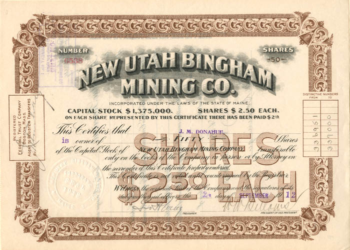 New Utah Bingham Mining Co.